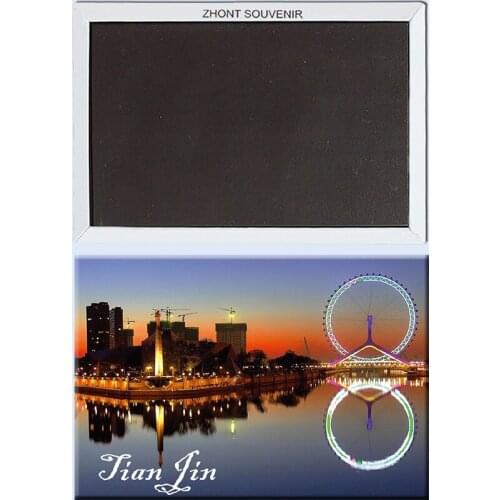 Bright_Ferris_wheel_in_the_Chinese_city TianJin Fridge Magnets Travel souvenirs 21934
