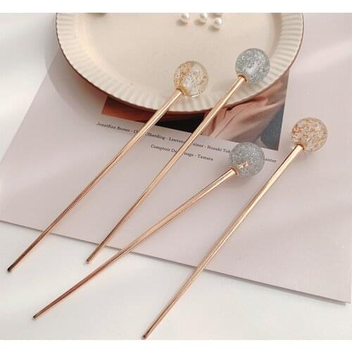 Cute Girl Hairpin Antique Hair Sticks Japanese Style One-character Headwear 2021 New Hanfu Headdress