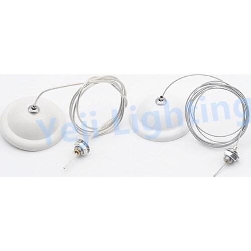 Mini ceiling rose canopy with steel wire cable wire cord set for fluorescent tube led tube lights chandeliers pendant lamp base