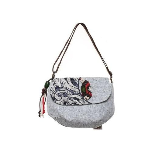 Fashion National String Appliques Women Shopping Small Handbag!Nice Floral Embrossing Shoulder&Crossbody bags Hot Lady Shell bag