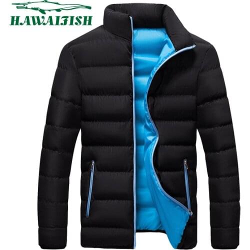 2021 new winter cotton-padded jacket mens jacket thick stand-up collar cotton-padded jacket fashion Korean down jacket