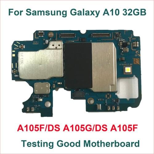 Original Unlocked Motherboard For Samsung Galaxy A10 A105F A105FN/DS A105GN/DS A105G 2 Sim Mainboard 32GB Logic Board