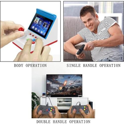 Portable Retro Mini Handheld Game Console 3 Inch 8bit 360 Video Classic Games Family Mini Screen Display Console Gift