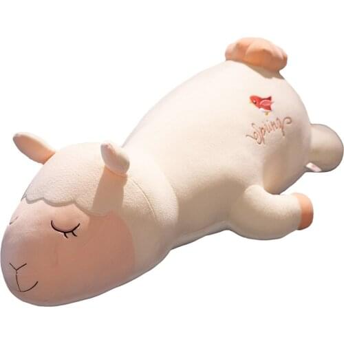 45/70/100CM Lovely Alpaca Plush Toy Japanese Alpaca Soft Stuffed Cute Sheep Llama Animal Dolls Sleep Pillow Home Bed Decor Gift