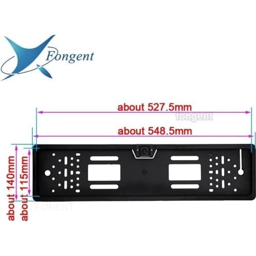 Russian EU European Car Number License Plate Frame Auto Reverse Back off up Rear view Monitor Vehicle parking Wireless Camera