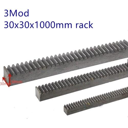 3Mod 3 Modulus High Precision Rack steel 30*30*1000mm 45 steel rack cnc rack