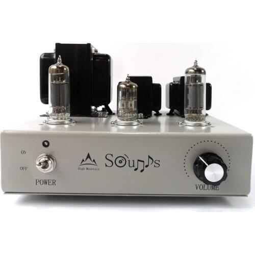 6p1 fever HiFi tube amplifier, Class A single-ended amplifier. Power Output: 3W*2, Input Sensitivity: 500mv-2000mv