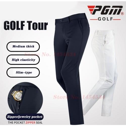 High Quality Men Autumn Winter Golf Trousers High-elastic Sports Casual Tennis Pants Breathable Comfortable Clothing Korean Slim