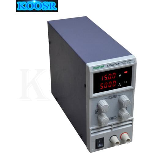 High quality KPS1505DF 15V5A 110V-230V 0.1V/0.001A EU LED Digital Adjustable Switch DC Power Supply mA display