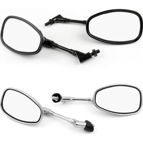 Artudatech Motocycle Rear View Mirrors For Yamaha V-MAX XJR1200 MT-03 FZ6 004-2009 XV950 Motorbike Accessories Parts