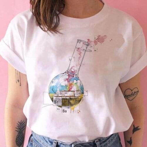 The World In A Bottle Graphic Women T Shirts Popular Cartoon Top Short Sleeve Round Neck Spain 2021 Youth Style Pattern Camiseta