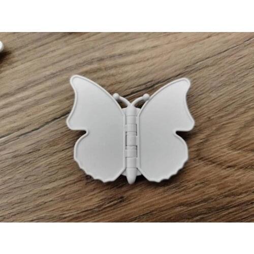1pcs concave Butterfly mobile phone holder butterfly folding stretch bracket rotating phone finger ring holder with sticker