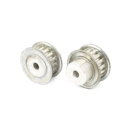 2 Pcs Stainless Steel XL Type 17T 6mm Pitch 6mm Diameter Bore Timing Belt Pulley