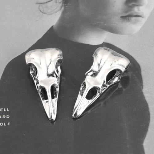 5pcs Silver Color Bird Beak Charms Skeleton Pendant For DIY Handmade Jewelry Making Accessorie 30x13.5mm