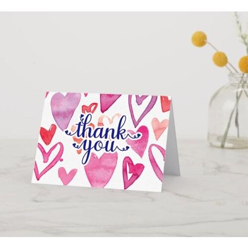 8Sheets Watercolor Thank You Cards With Envelopes For Baby Showers Wedding Bridal Showers Gift Cards 4x6 Inch Blank Note Cards