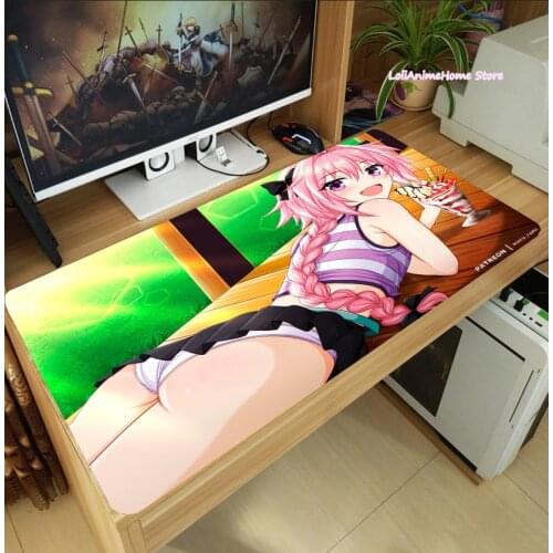 Anime Fate/Grand Order FGO Astolfo Cosplay Otaku Mouse Pad Laptop Mice Mat Tabletop Keyboard Mat Anti-Slip Playmat Gift