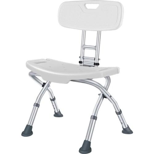 Elderly bath stool antiskid bath stool pregnant woman bath chair aluminum alloy shower stool adjustable height