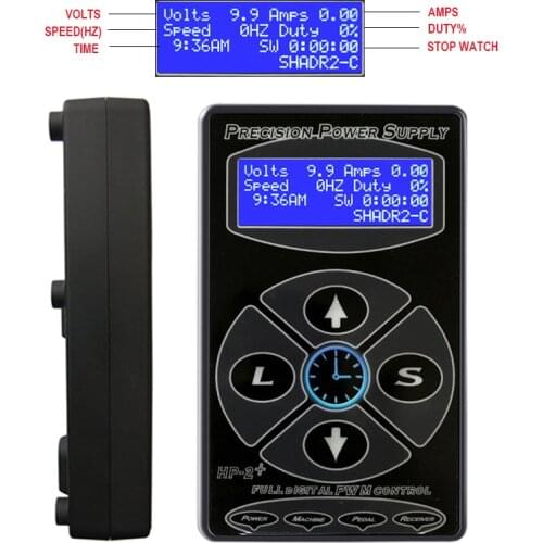 Newest HP-2 Hurricane Tattoo Power Supply Digital Dual LCD Display Tattoo Power Supply Machines For Tattoo Machines