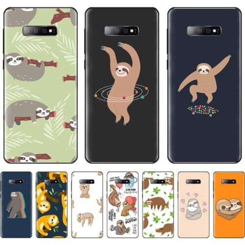 Cute sloth Phone Case For Samsung galaxy S 7 8 9 10 20 edge A 6 10 20 30 50 51 70 note 10 plus
