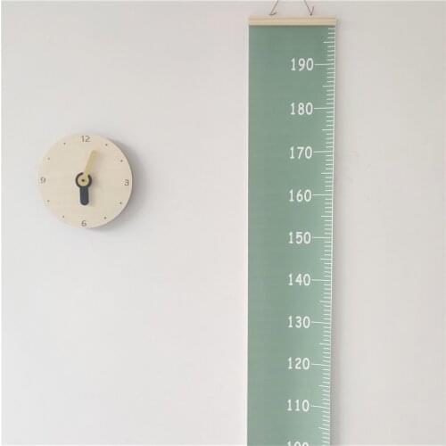 Morandi Color Children Height Ruler Hanging Growth Chart INS Nordic Style Kids Room Decoration Baby Measure Rulers Photo Props