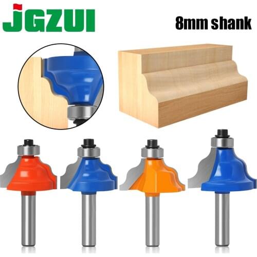 1pc 8mm" Shank Wavy Edge Molding Router Bit C3 Carbide Tipped Wood Cutting Tool woodworking router bits
