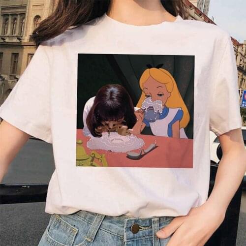 Pulp Fiction Aesthetic Mia 90s Ulzzang Harajuku Movie T-shirt streetwear Women Tshirt Shirts Femme Top Tee Female Shirts funny