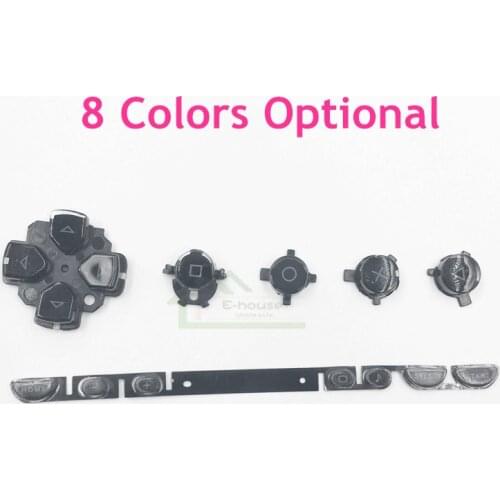 8 Colors Optional New Left Right ABXY Buttons Kit Replacement for PSP1000 PSP 1000 Game Console Repair Part