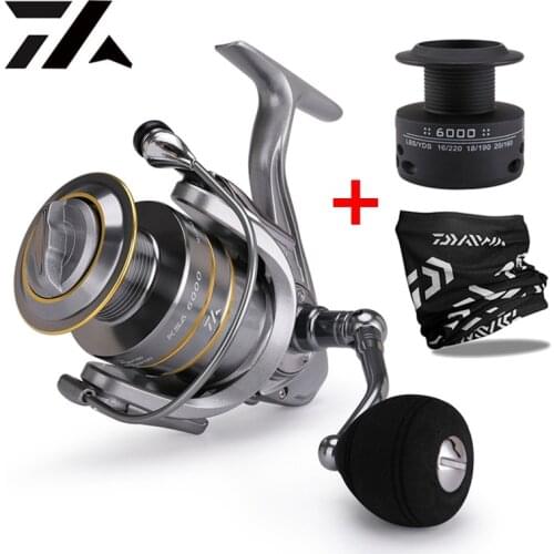 New Fishing Reel 14+1 BB Double Spool Spinning Reel High Speed Spinning Reel Carp Fishing Lure Reels For Freshwater Saltwater
