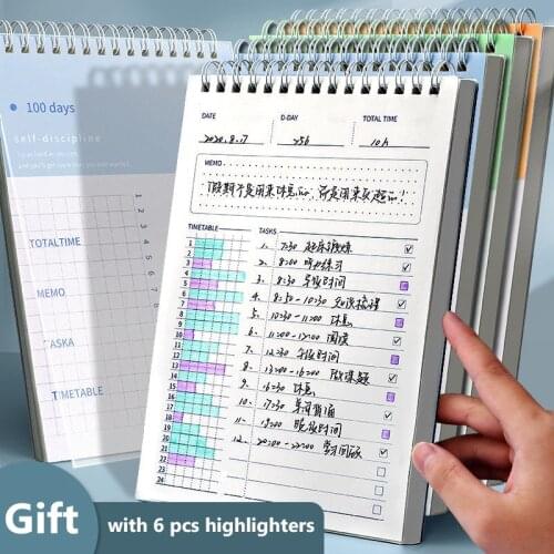 Planner Notebook Notepad Agenda 2021 Planner Personal Notebooks Journals Diary Budget Books Office School Supplies Pocket