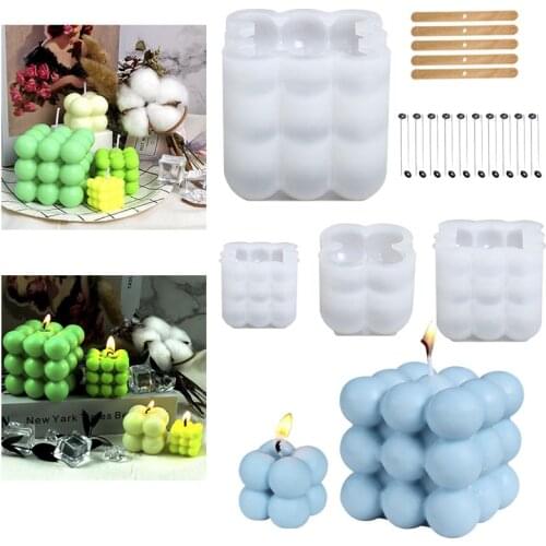 DIY Candle Silicone Molds Soy Wax Candle Mold for Crafts Aromatherapy Plaster 3D Resin Mold Handmade Candle Holder Soap Form