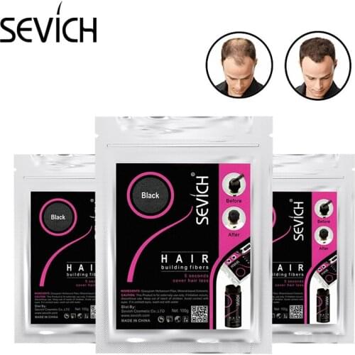 Spray Applicator Growth SEVICH Hair Fiber Hair Loss Concealer Keratin Hair Building Fiber Powder Styling Blender 100g