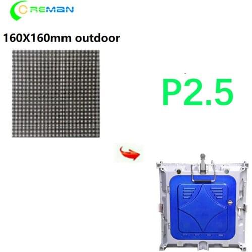 Outdoor P2.5 led module 160X160mm high brightness P2.5 led display 480x480 outdoor p4.81 led screen P3 SMD LED MODULE 192x96