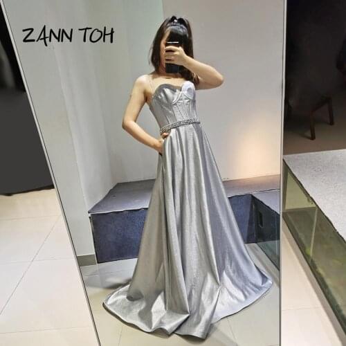 Evening Dresses Long Fashionable 2020 Sweetheart Floor Length Party Prom Gowns Robe De Soiree Robe Longue Soiee