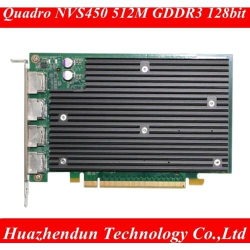 Original NVIDIA Quadro NVS450 512M 128bit graphics card stocks multi-screen high-definition monitoring card 4*DP interface 1pcs