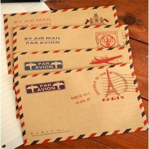 1/5 PCS 11x16.2cm Vintage Kraft Paper Envelopes Cute Cartoon Mini Paper Envelopes Kawaii Paper Korean Stationery Gift