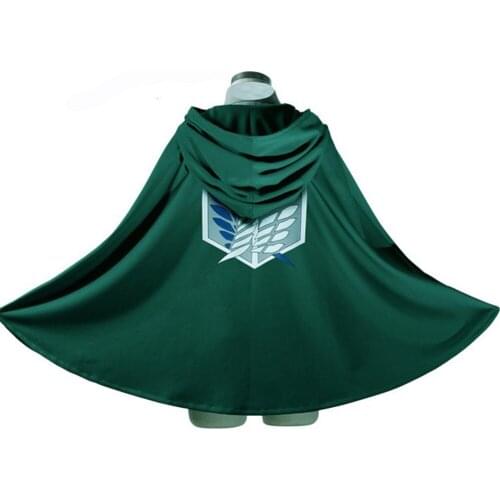 Shingeki No Kyojin Fantasia Japanese Hoodie Attack On Titan Cloak Scouting Legion costume Anime Cosplay Halloween birthday party