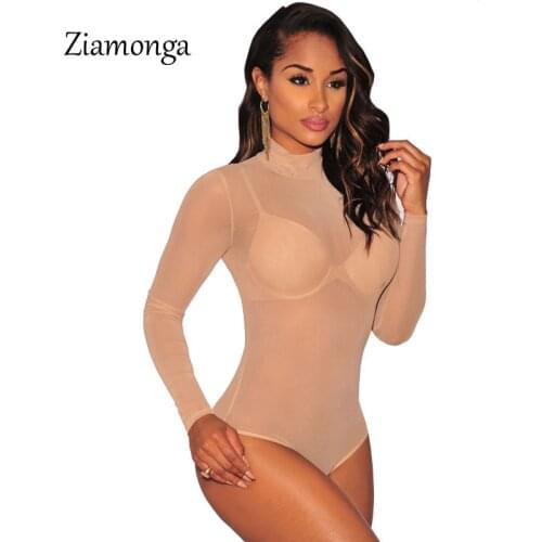 Rompers Womens Jumpsuit Sexy Lady Round Collar Long Sleeve Hollow Out Bodycon Bandage Slim Short Romper Lace Bodysuit C2449