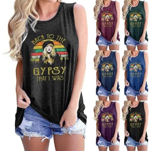 Women Summer Sleeveless Vests Girl Letter Print Female Graphic Camisole Ladies Regular Fashion Daily Vintage Waistcoat Tees Tops