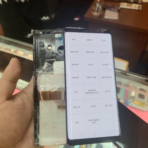 Have a line AMOLED LCD For SAMSUNG Galaxy NOTE8 LCD N950 N950F Display Touch Screen Digitizer No burns works perfectly No Frame