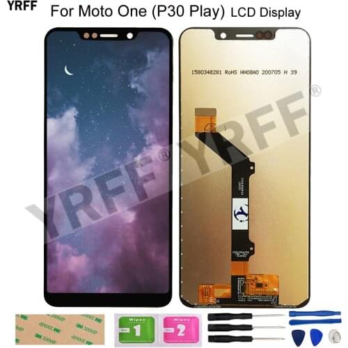 For Moto One XT1941 LCD Screens For Motorola P30 Play LCD Display Touch Screen Digitizer Assembly Phone Repair Sets 100% Tested