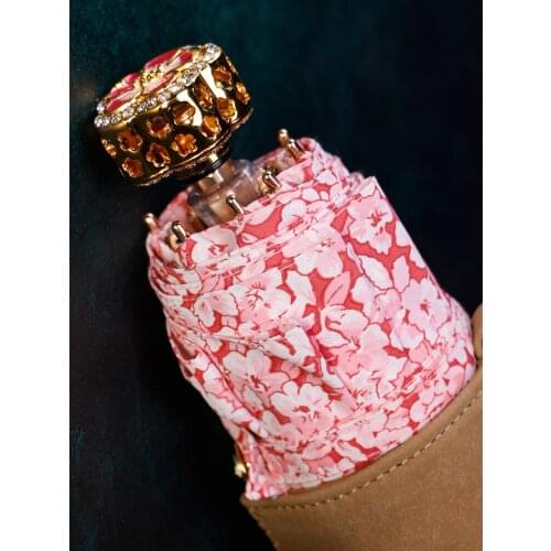 Pink Women Umbrella Luxury Automatic Fold Adult Uv Protection Business Umbrella Windproof Sombrilla Playa Rain Gear BD50UU