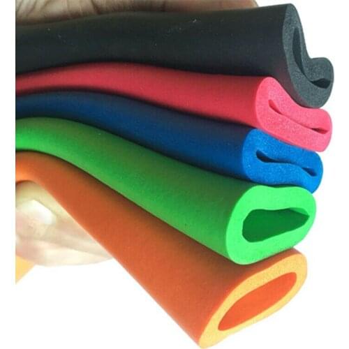 1M Insulation Lagging Pipe Sponge Foam Rubber Tube HandleBar Grips For Fitness