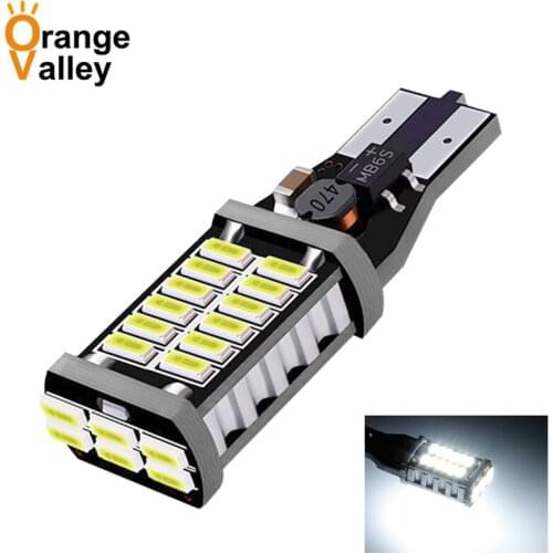 100PCS T15 W16W 30 SMD LED 4014 Car Auto Reversing Lamps Stop Light Back up Lights Reverse Bulb