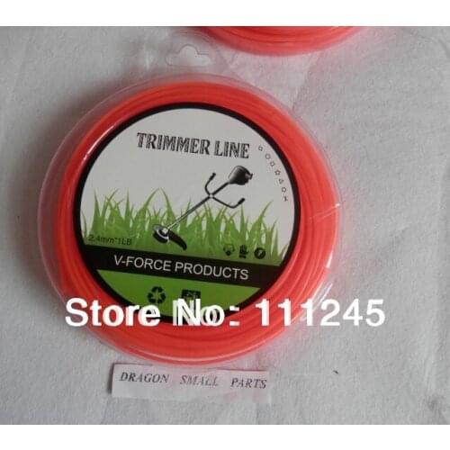 2X ROLLS TRIMMER LINE ROUND .095'' 2.4MM X 1LB 90M FOR STRING TRIMMER PREMIUM GRADE STRING DONUT BRUSHCUTTER ACCESSORIES