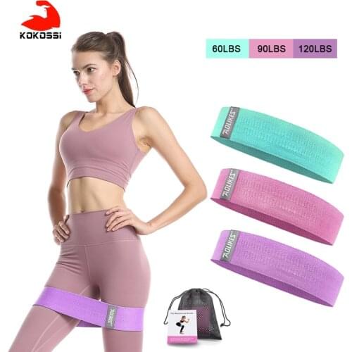 3PCS Durable Hip Circle Band Yoga Anti-slip Gym Fitness Rubber Band Exercises Braided Elastic Band Hip Lifting Resistance Band