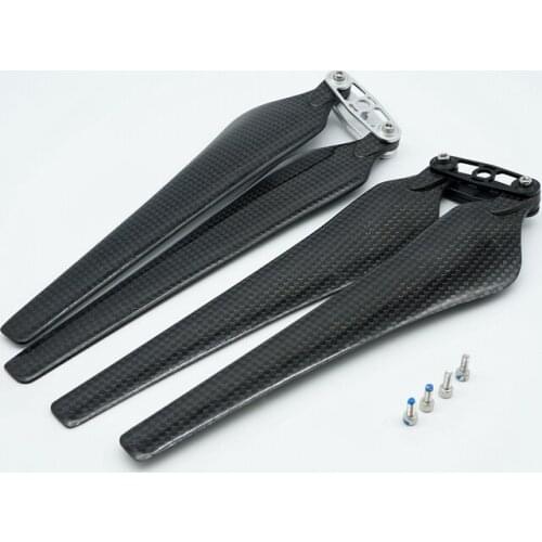 Camera Drone Hexacopter Accessories Diy Quadcopter Part Dji e1200 1760 17inch carbon Fiber blade Folding Propeller With Adapter