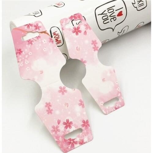 200Pcs Handmade Kraft Paper Jewelry Display Necklace Cards Hang Favor Label Tag For Jewelry Pendant DIY Accessories