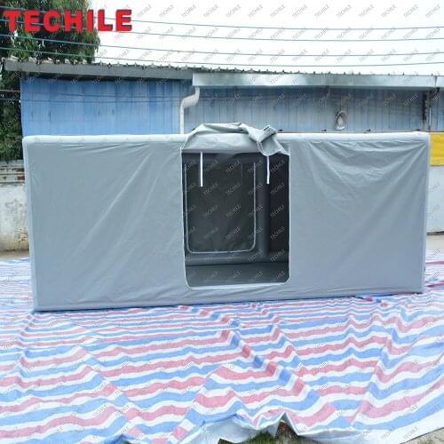 Outdoor anti UV water proof inflatable car storage capsule tent