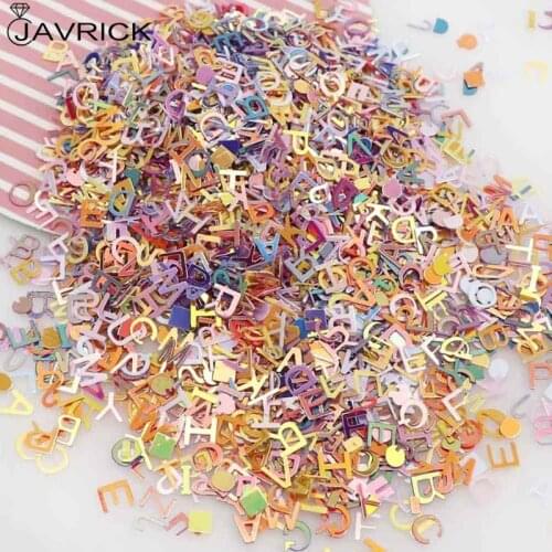 Holographic Chunky Glitters Sequins Letters Round Glitter Sparkle Crafts Resin Accessories Nail Art Supplies Decorations