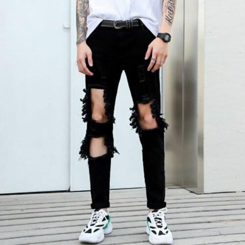 Мужские модные джинсы IKKB China At AliExpress